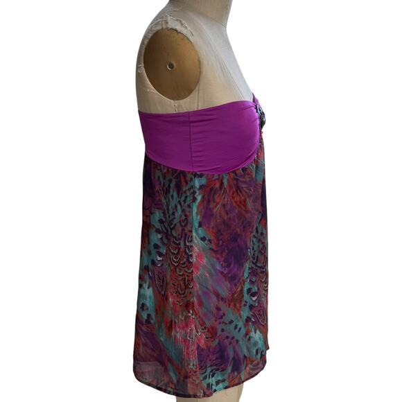 Beach Bunny Strapless Swim Coverup Size Small Jewel Detail - Picture 5 of 8